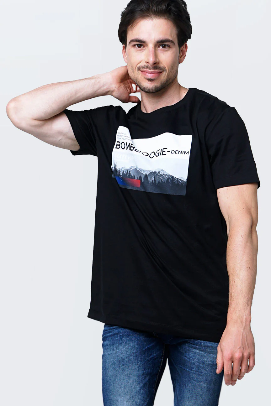 T-Shirt Lengan Pendek Popper Black - Image 4