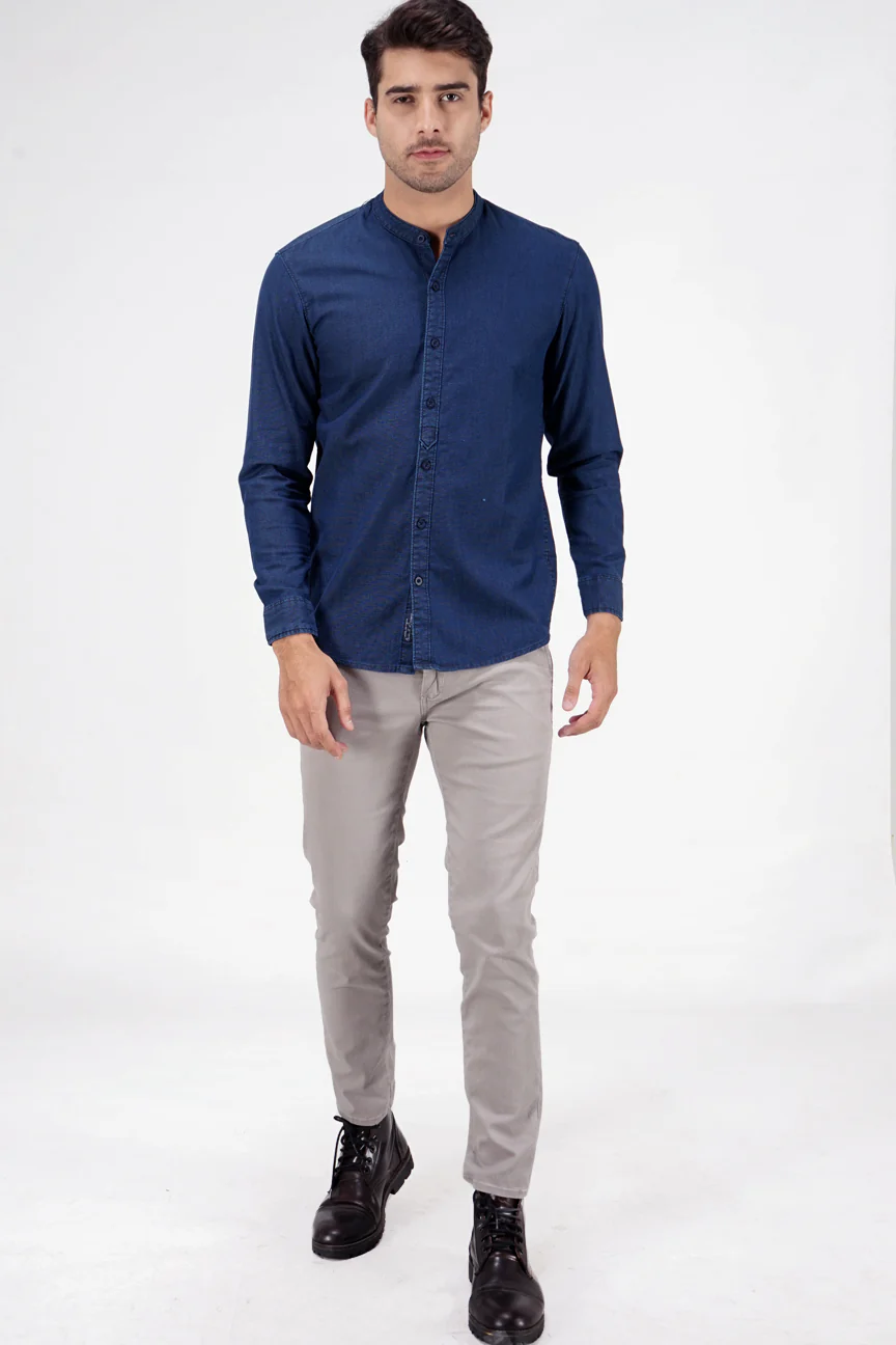 Kemeja Koko Pragma Dark Blue Regular - Image 4