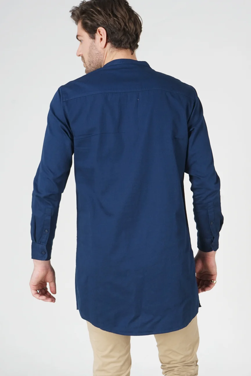 Kemeja Koko Regular Primo Navy - Image 3