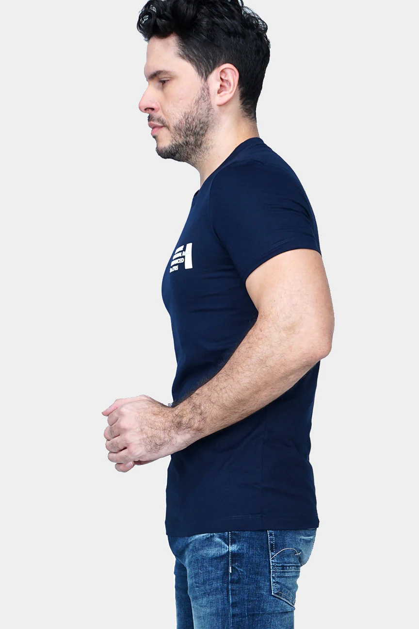 T-Shirt Lengan Pendek Pursuit Dark Navy - Image 3