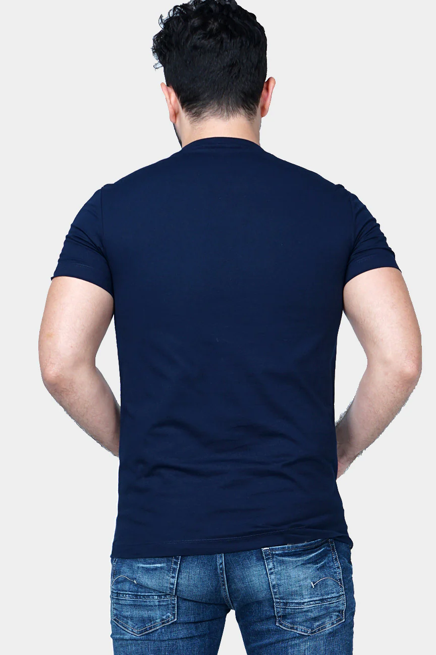 T-Shirt Lengan Pendek Pursuit Dark Navy - Image 4