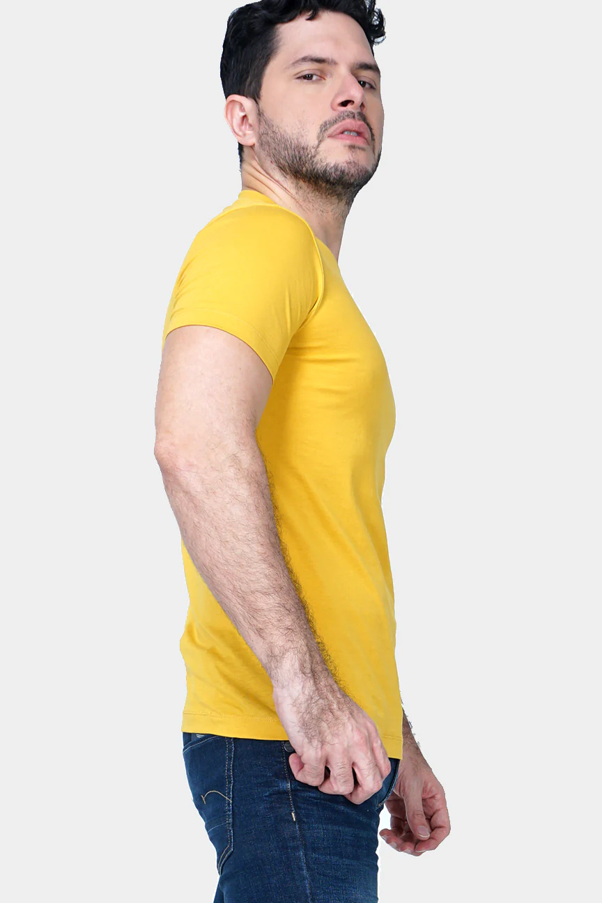 T-Shirt Lengan Pendek Pursuit Mustard - Image 3