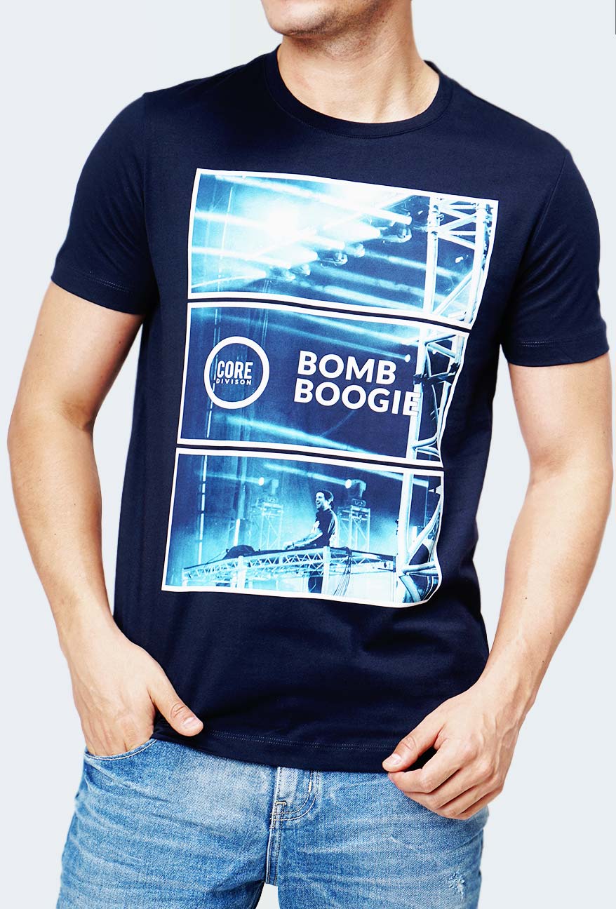 T-Shirt Lengan Pendek Quilen Dark Navy - Image 6