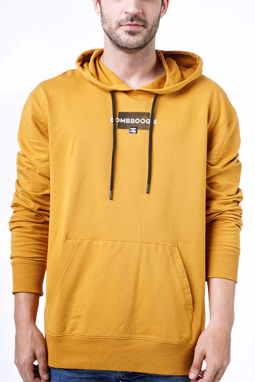 Sweater Hoodie Reiven Dark Mustard - Image 3