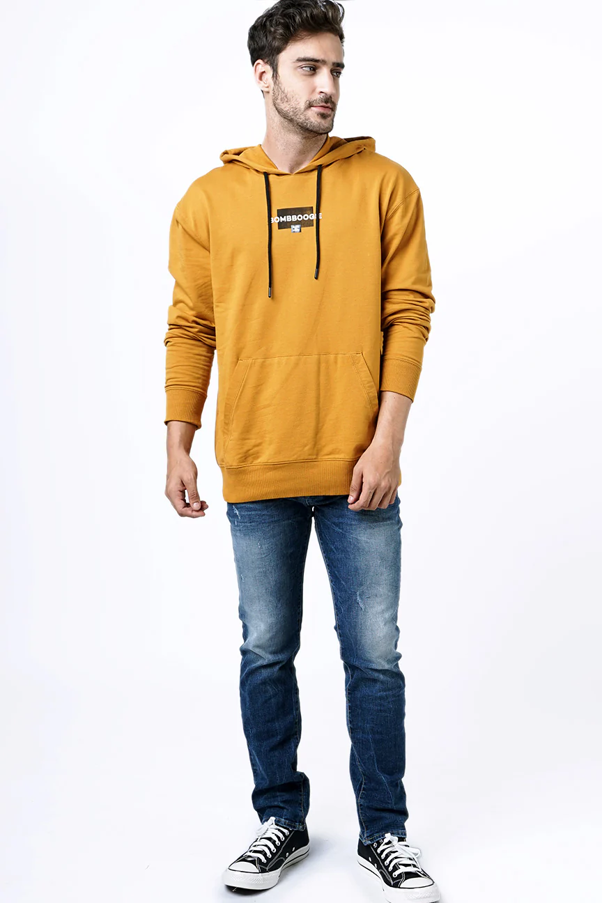 Sweater Hoodie Reiven Dark Mustard - Image 4