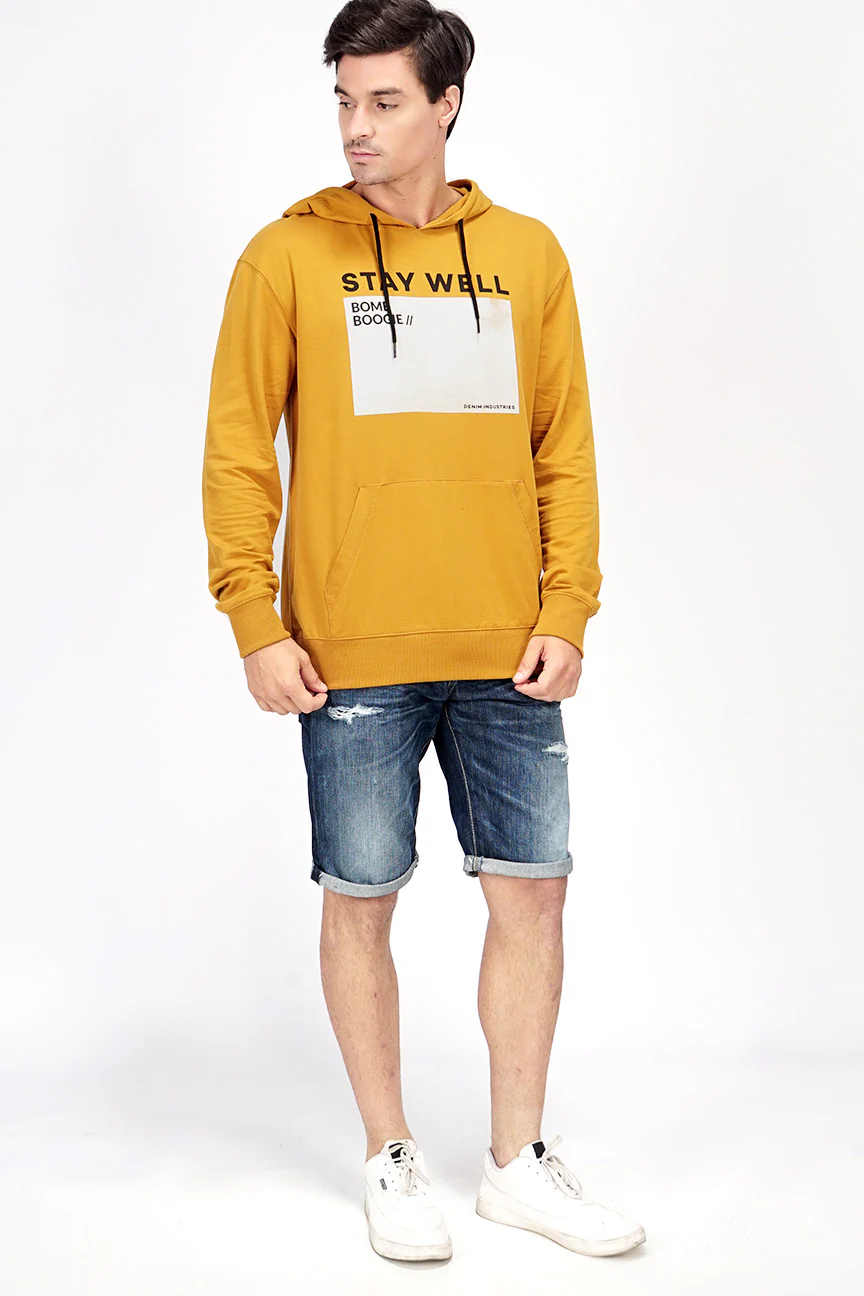 Sweater Hoodie Respata Dark Mustard - Image 5
