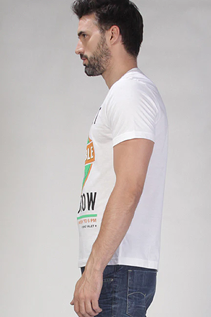 T-Shirt Lengan Pendek Retro Posters White - Image 3