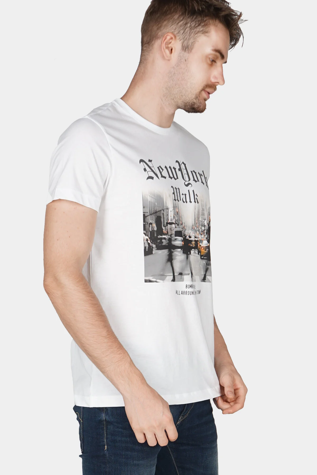 T-Shirt Lengan Pendek Retyfer Offwhite - Image 2