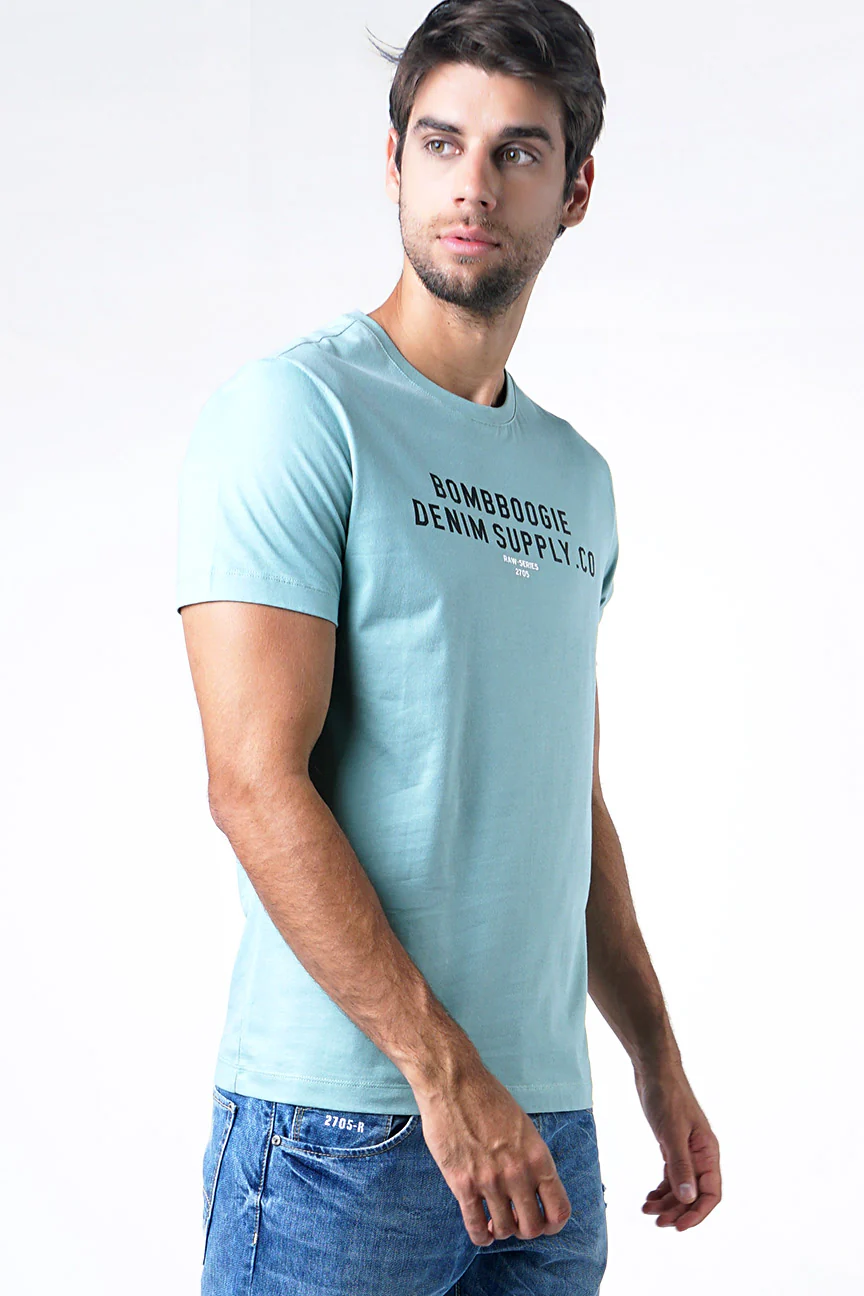T-Shirt Lengan Pendek Riffles Light Green - Image 2