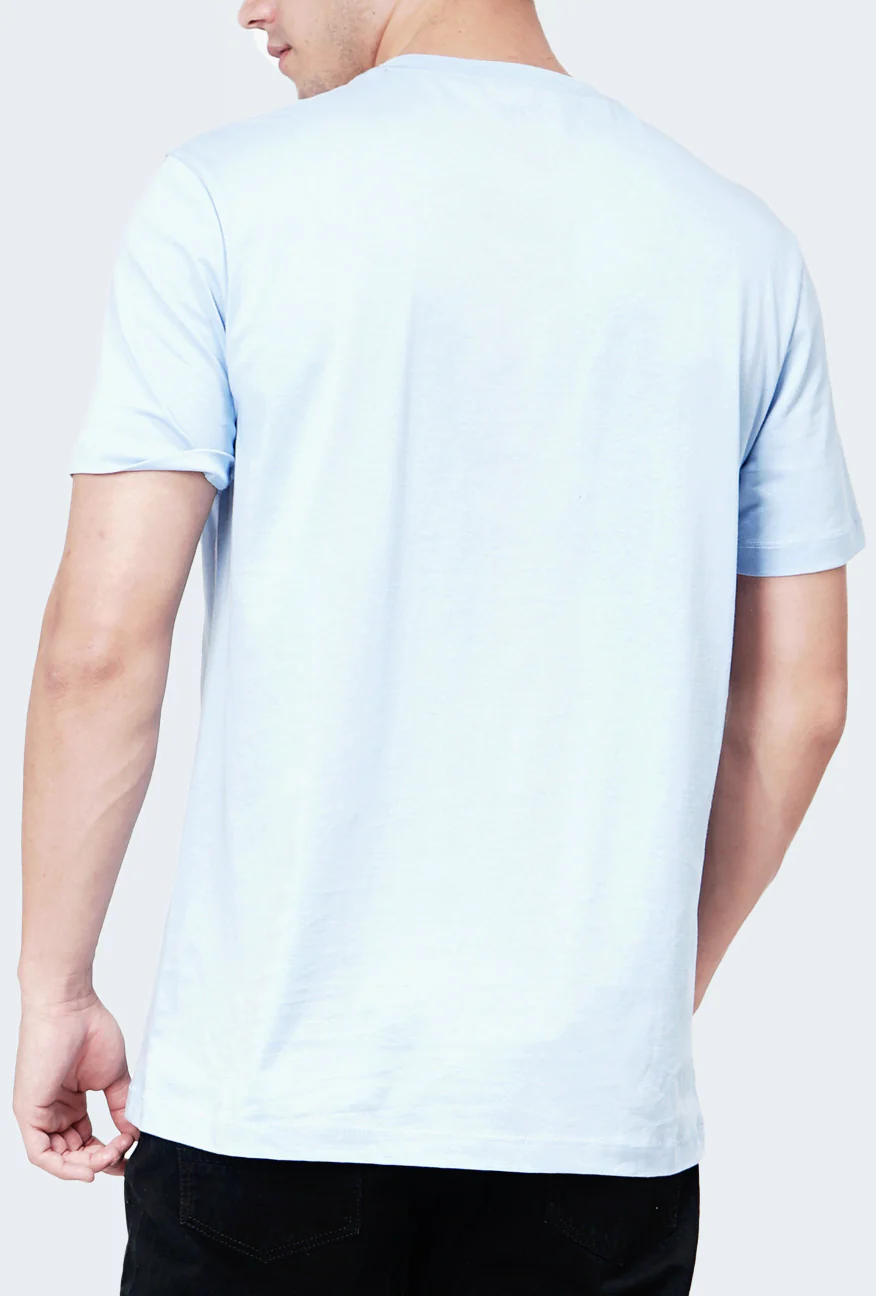 T-Shirt Lengan Pendek Rifflet Light Blue - Image 4