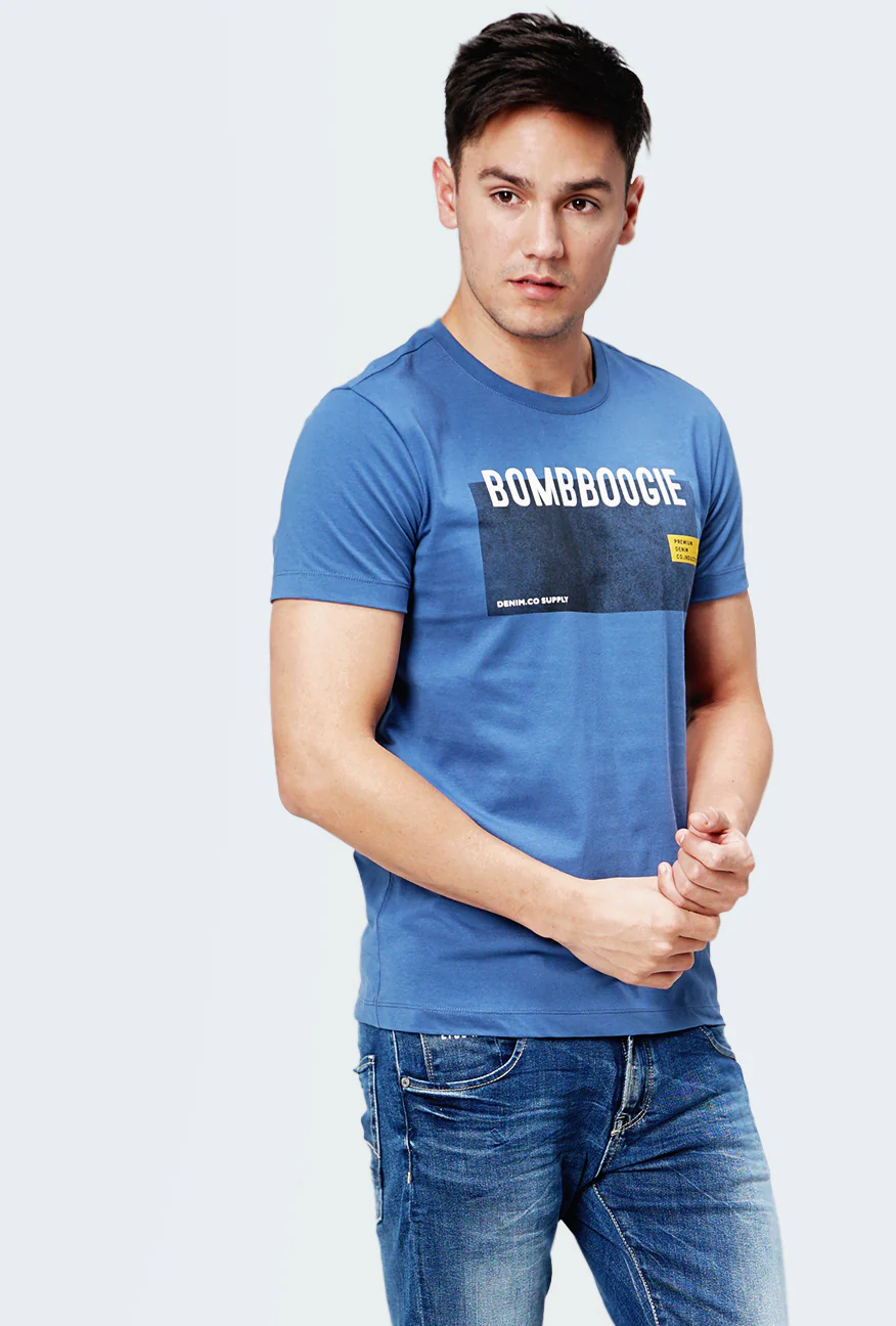 T-Shirt Lengan Pendek Rifter Blue - Image 3