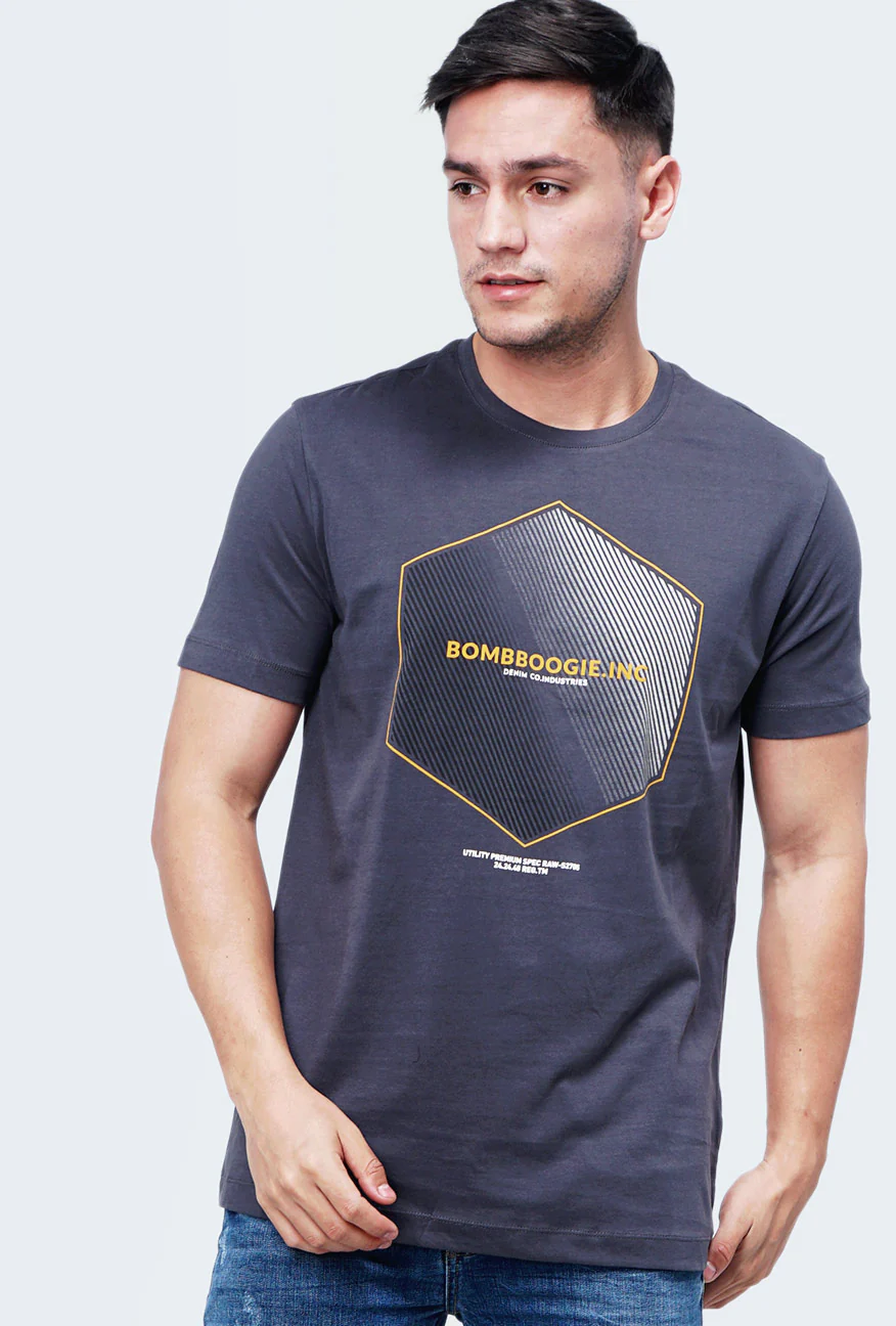 T-Shirt Lengan Pendek Rileey Grey