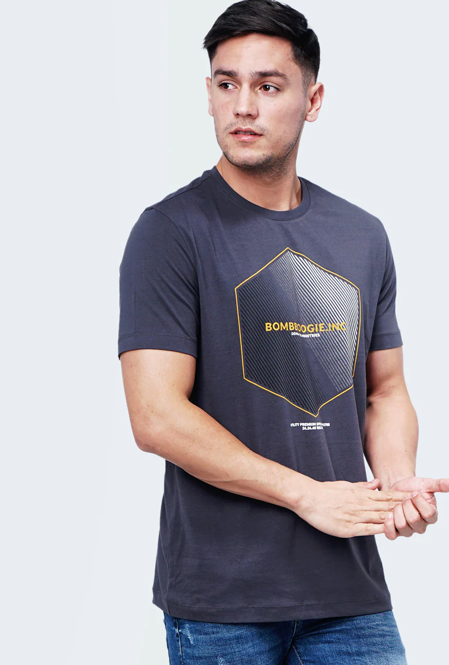 T-Shirt Lengan Pendek Rileey Grey - Image 3
