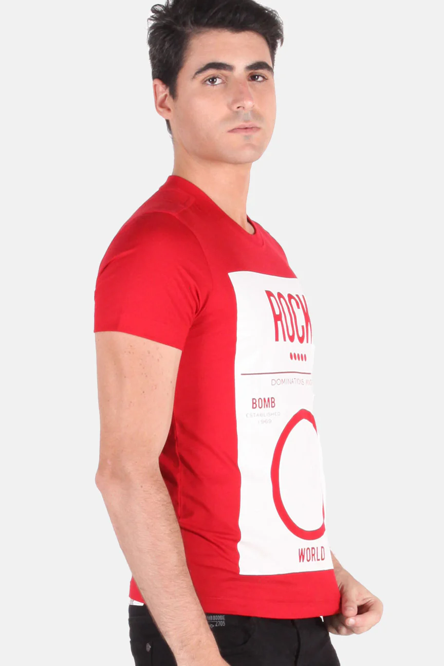 T-Shirt Lengan Pendek Rock Emotion Red - Image 2