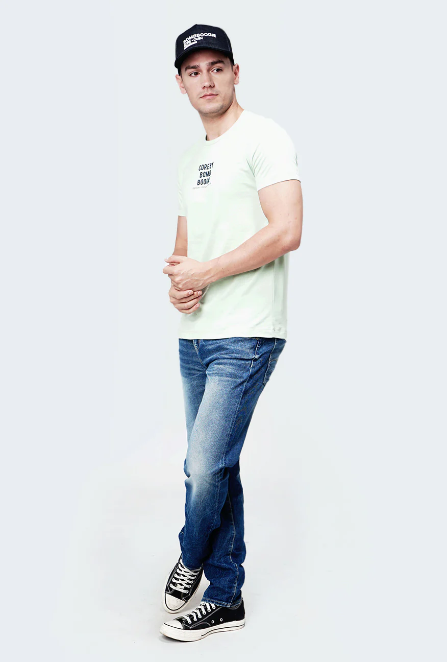 T-Shirt Lengan Pendek Rofski Sage Green - Image 4