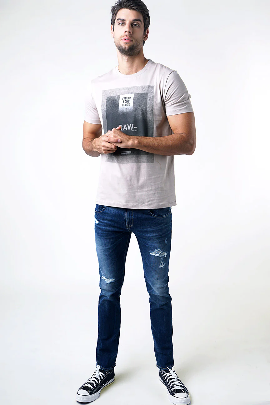 T-Shirt Lengan Pendek Rooted Khaki - Image 3