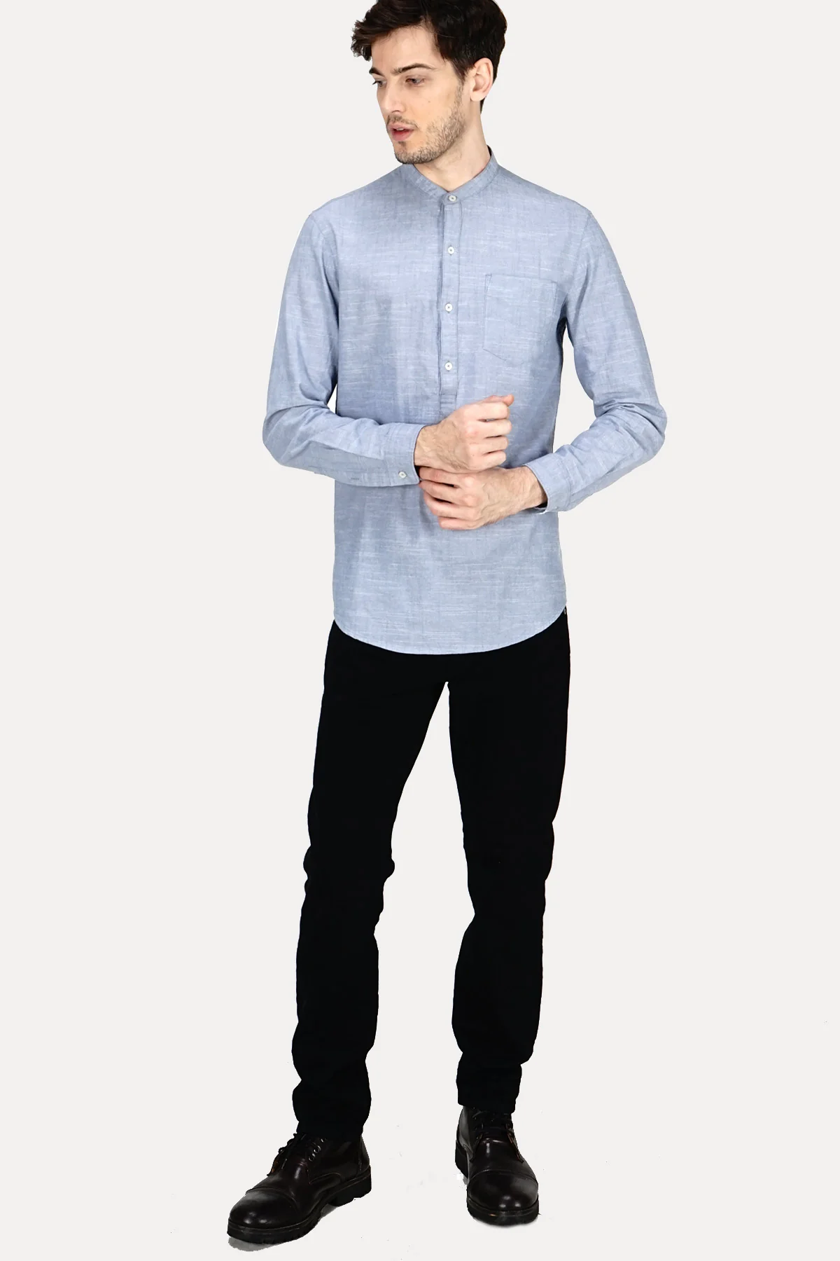 Kemeja Koko Regular Rowen Blue - Image 2