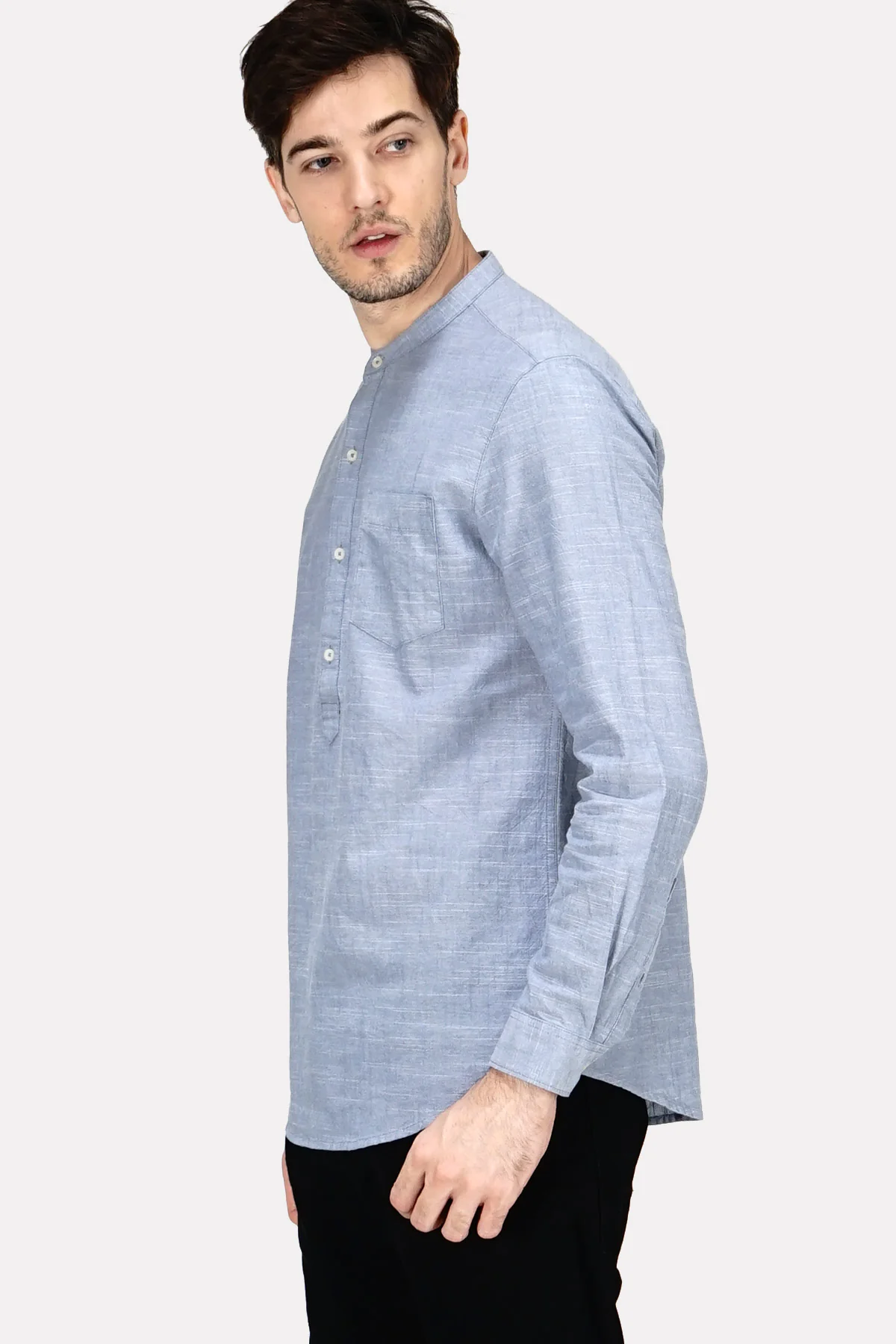 Kemeja Koko Regular Rowen Blue - Image 4
