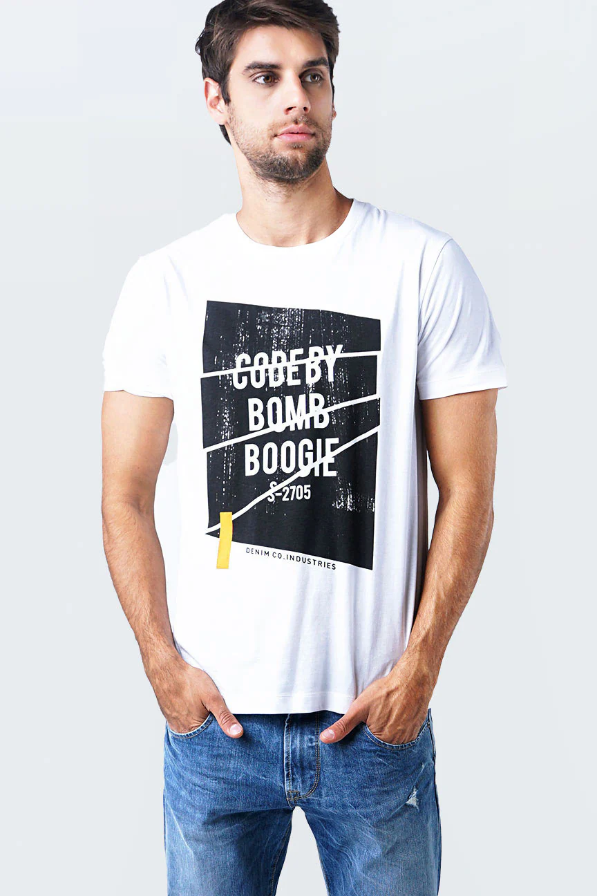 T-Shirt Lengan Pendek Rush Offwhite - Image 4