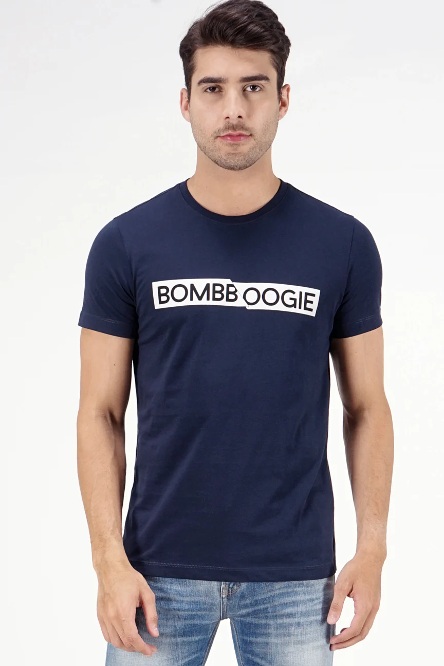 T-Shirt Lengan Pendek Russet Dark Navy