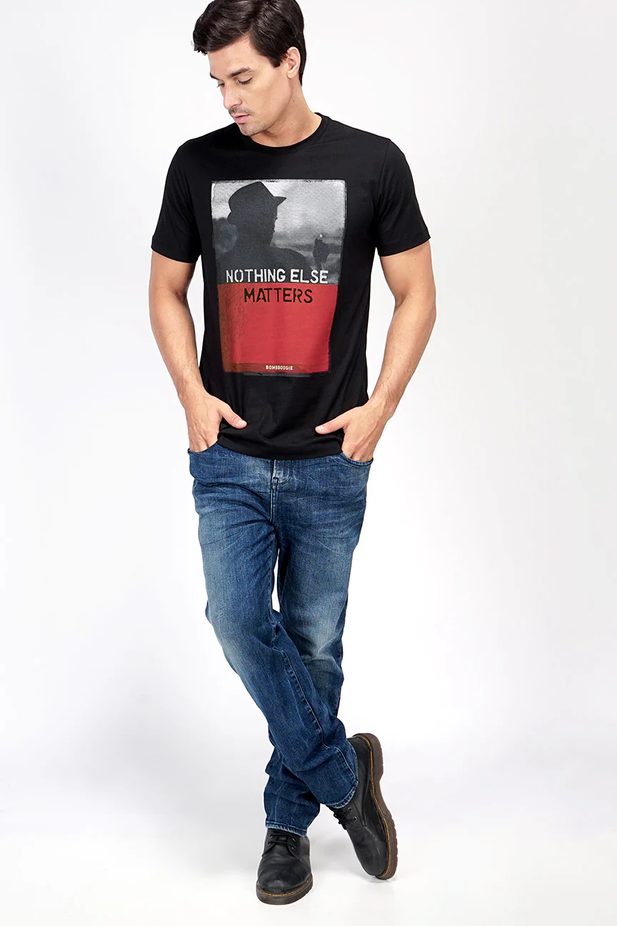 T-Shirt Lengan Pendek Scepter Black - Image 4