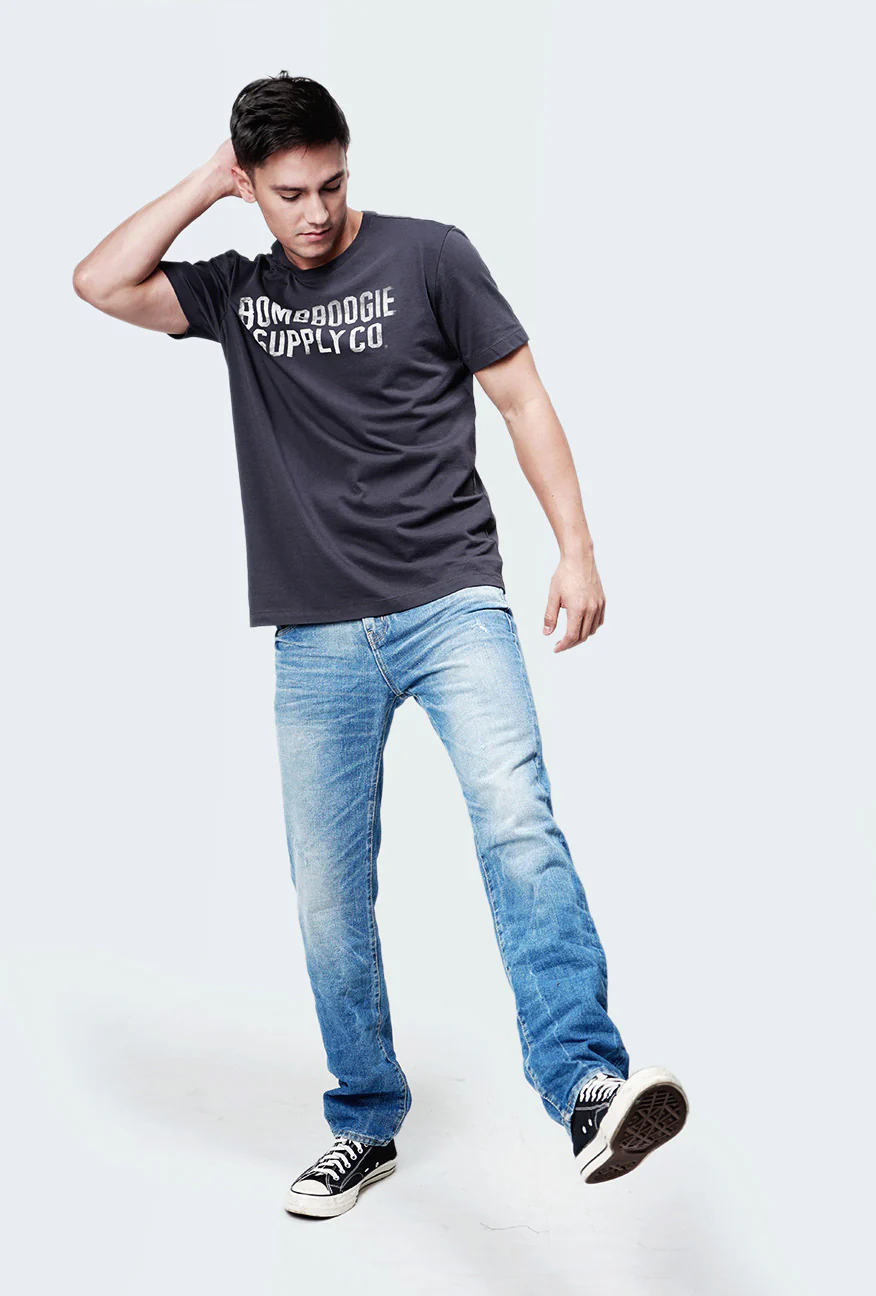 T-Shirt Lengan Pendek Scott Grey