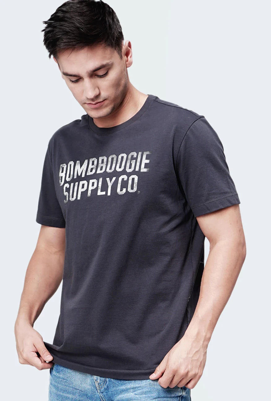 T-Shirt Lengan Pendek Scott Grey - Image 3