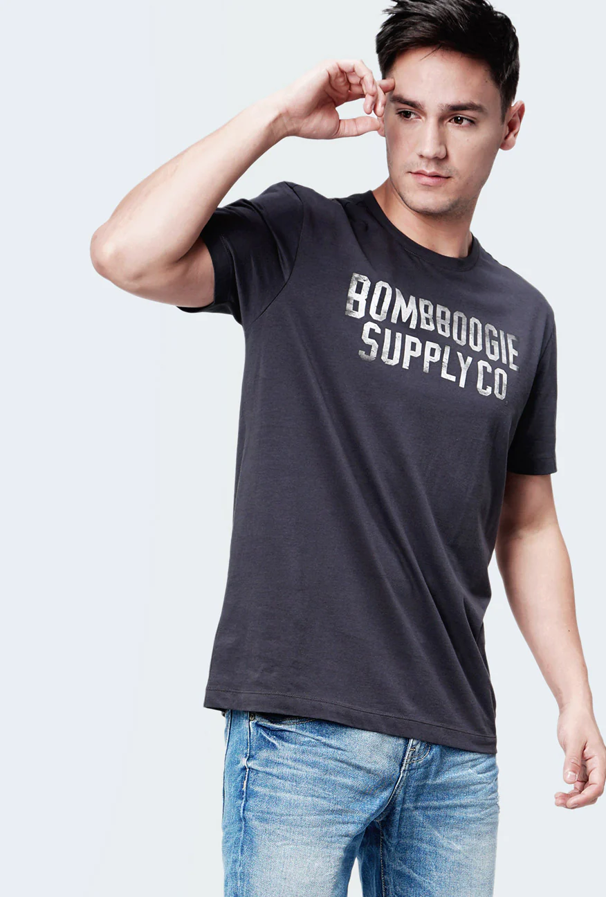 T-Shirt Lengan Pendek Scott Grey - Image 5