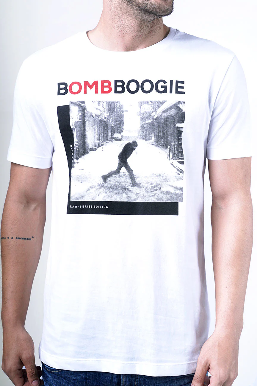 T-Shirt Lengan Pendek Scripton Offwhite - Image 3