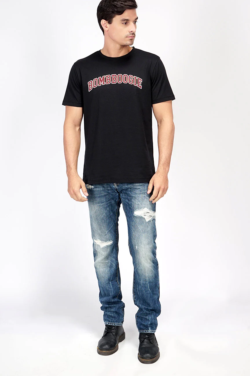 T-Shirt Lengan Pendek Seville Black - Image 3