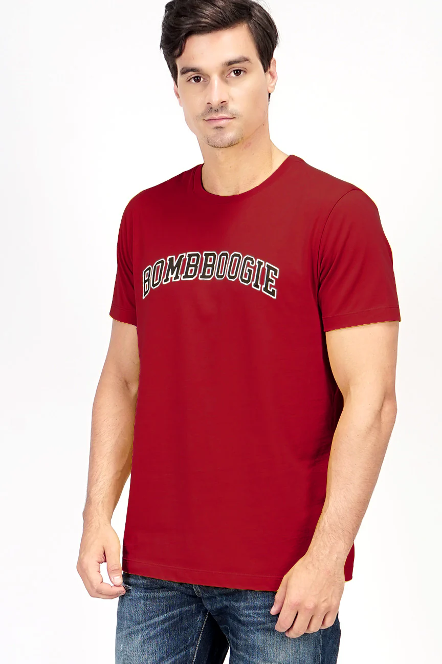 T-Shirt Lengan Pendek Seville Dark Red