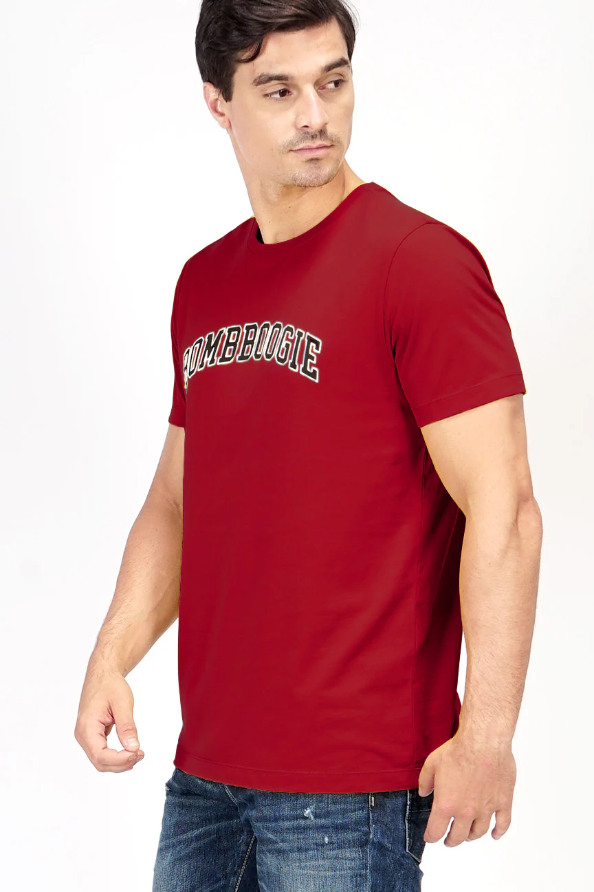 T-Shirt Lengan Pendek Seville Dark Red - Image 2