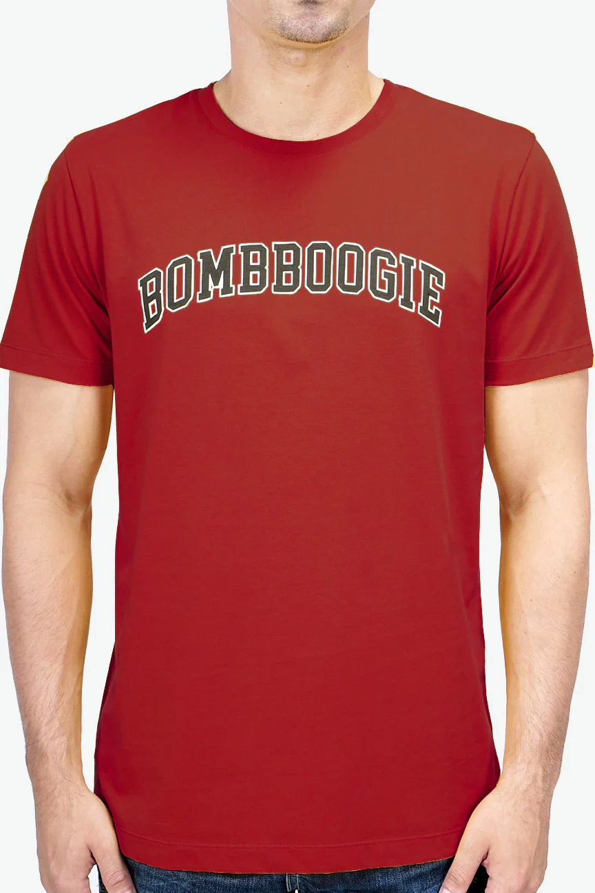 T-Shirt Lengan Pendek Seville Dark Red - Image 3