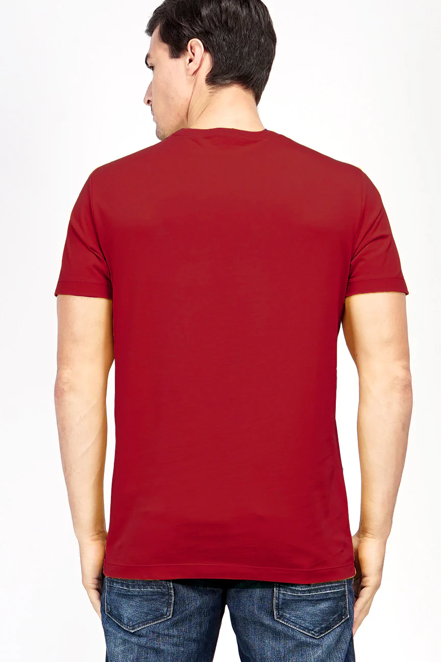 T-Shirt Lengan Pendek Seville Dark Red - Image 4