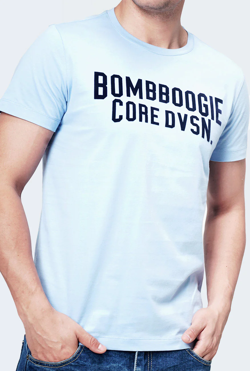 T-Shirt Lengan Pendek Silveira Medium Blue