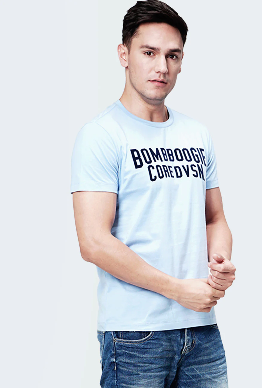 T-Shirt Lengan Pendek Silveira Medium Blue - Image 3