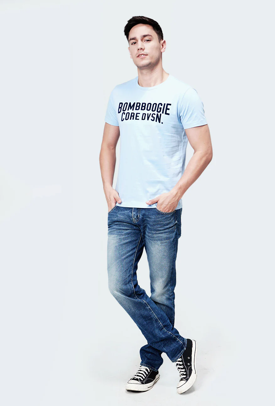 T-Shirt Lengan Pendek Silveira Medium Blue - Image 5