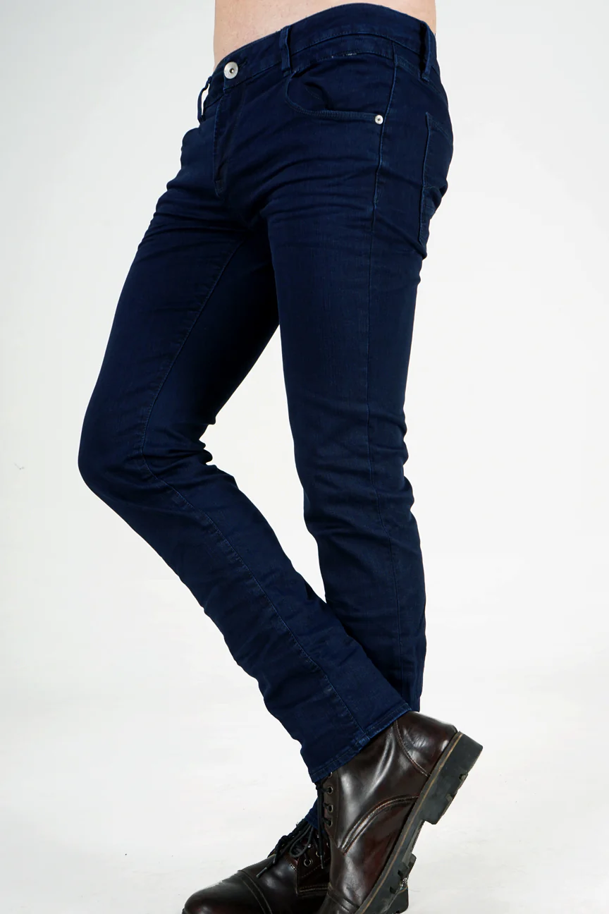 Jeans Skinny C9 Series Crinkle Dark Blue - Image 3