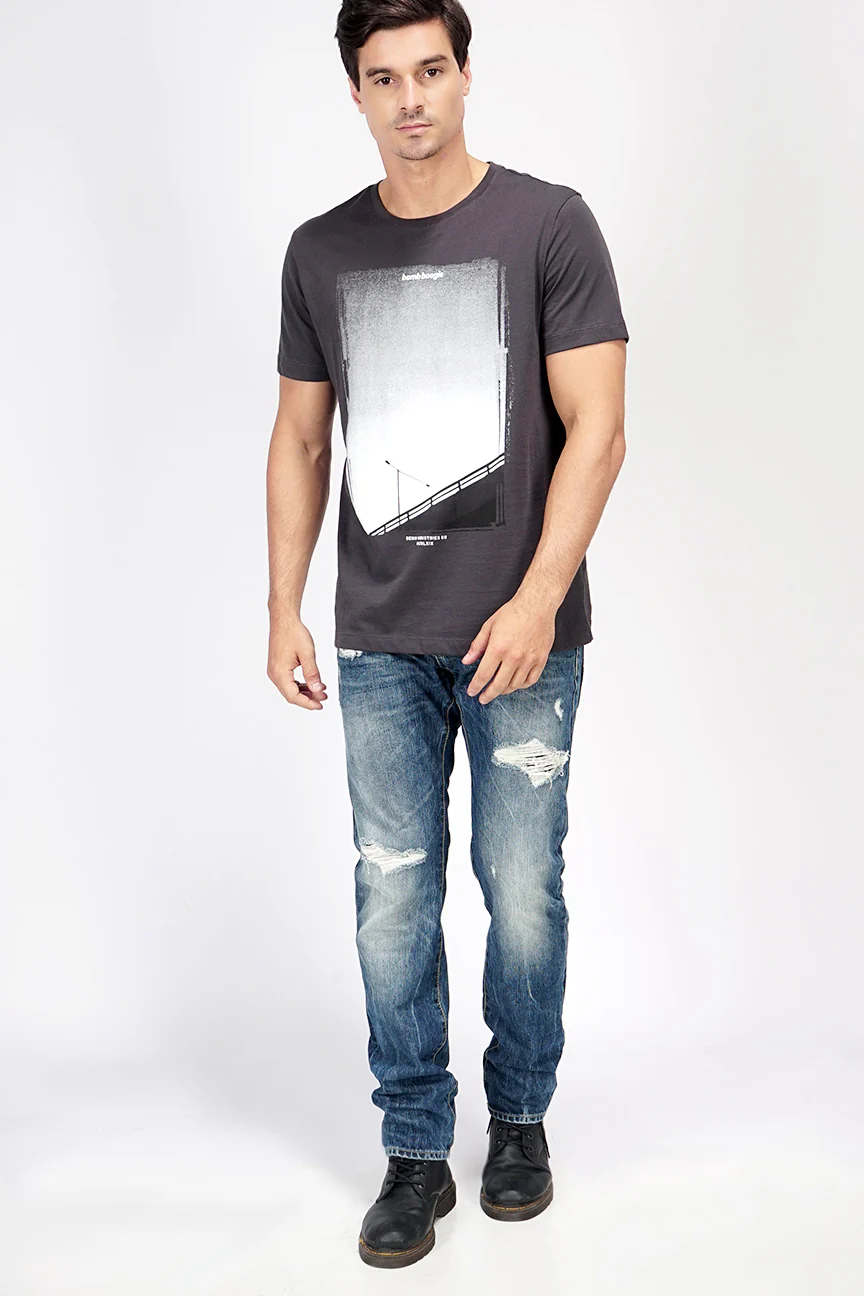 T-Shirt Lengan Pendek Skymo Grey - Image 3