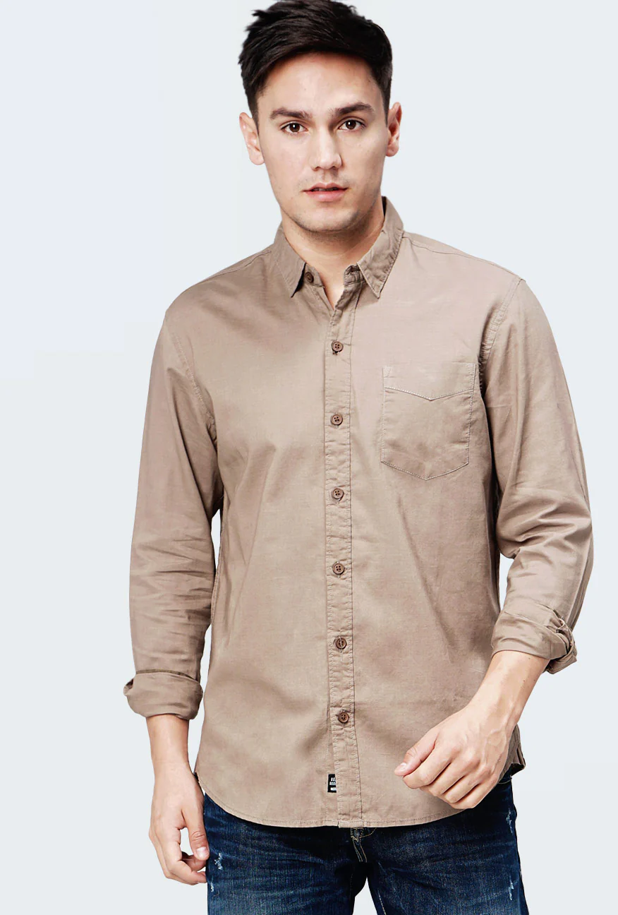 Kemeja Lengan Panjang Slamesa 3.0 Brown - Image 2