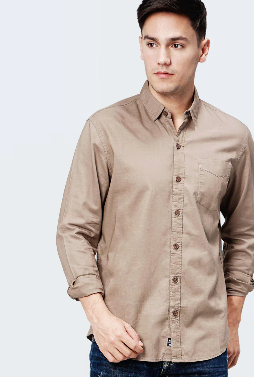 Kemeja Lengan Panjang Slamesa 3.0 Brown - Image 3