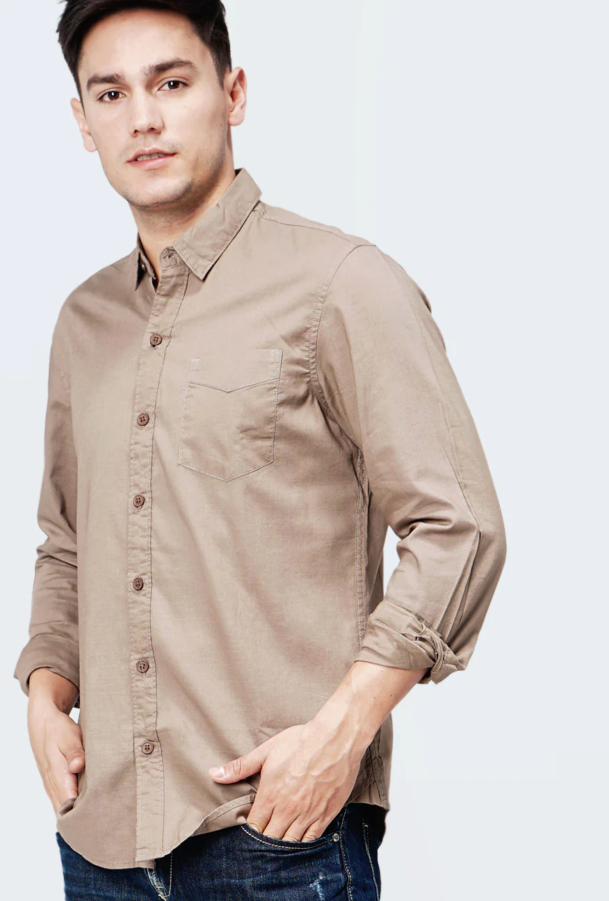 Kemeja Lengan Panjang Slamesa 3.0 Brown - Image 4