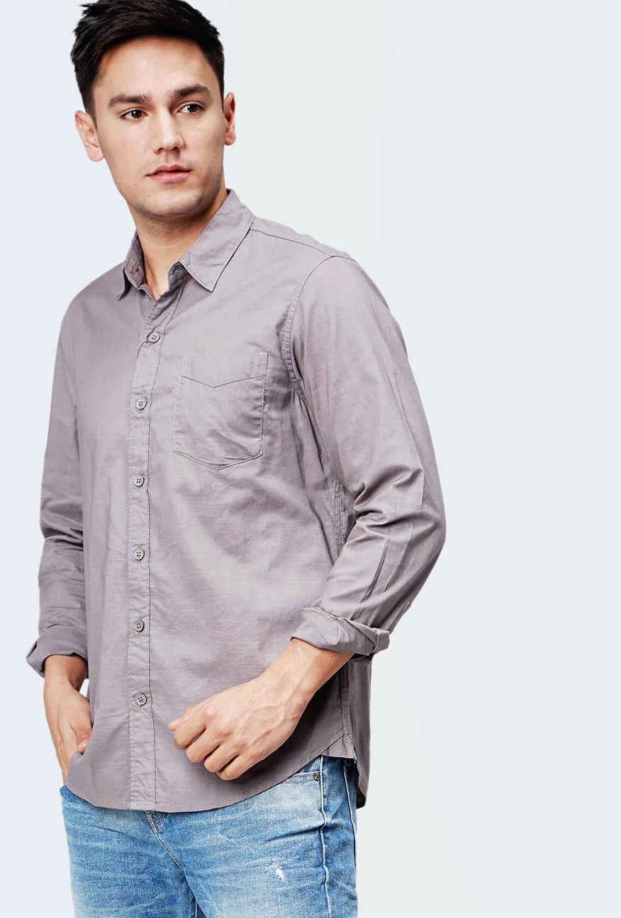 Kemeja Lengan Panjang Slamesa 3.0 Grey