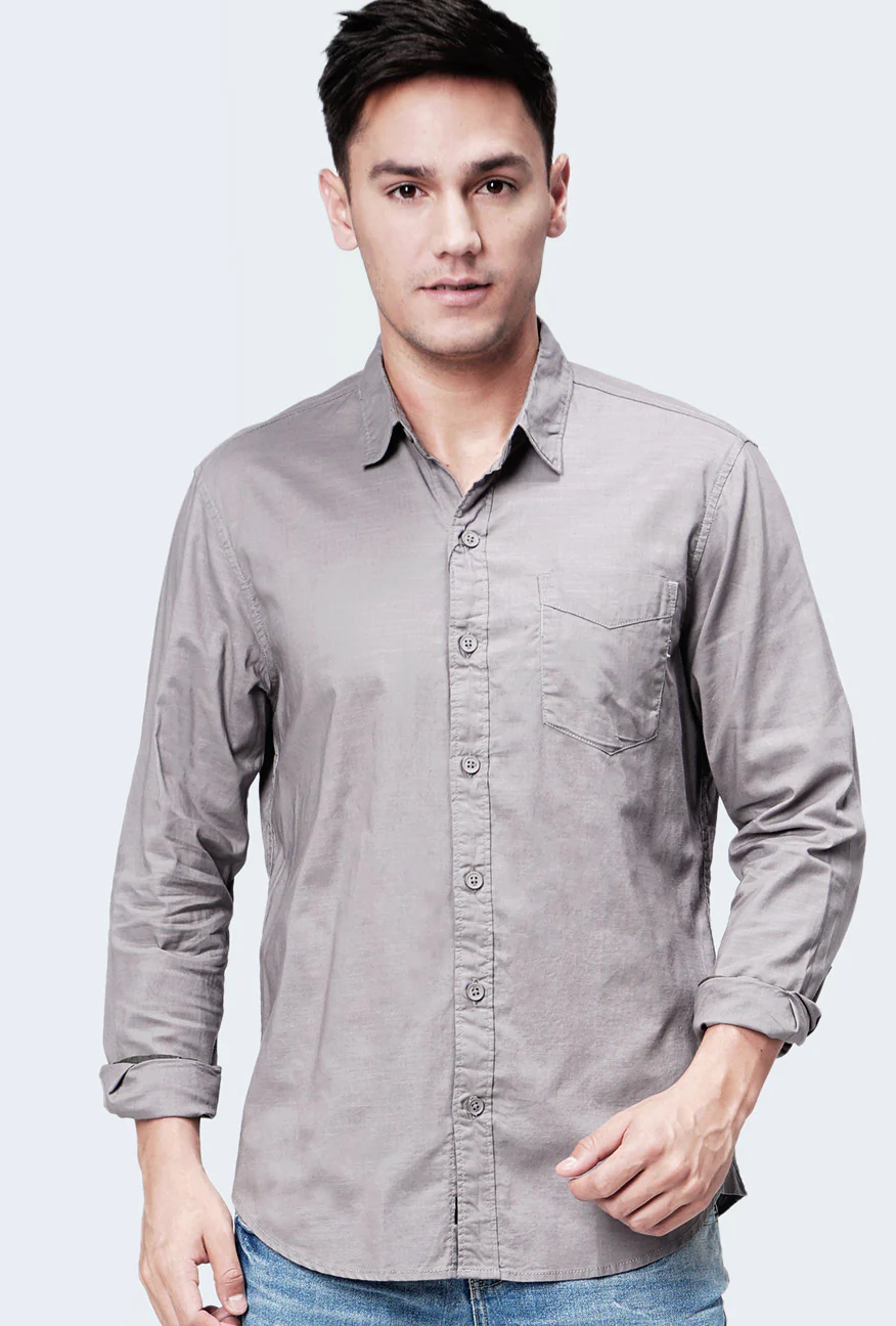 Kemeja Lengan Panjang Slamesa 3.0 Grey - Image 3