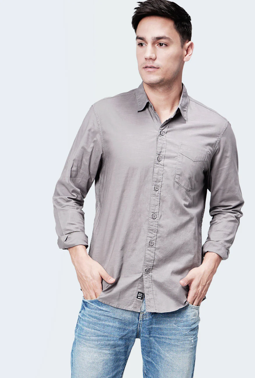 Kemeja Lengan Panjang Slamesa 3.0 Grey - Image 4