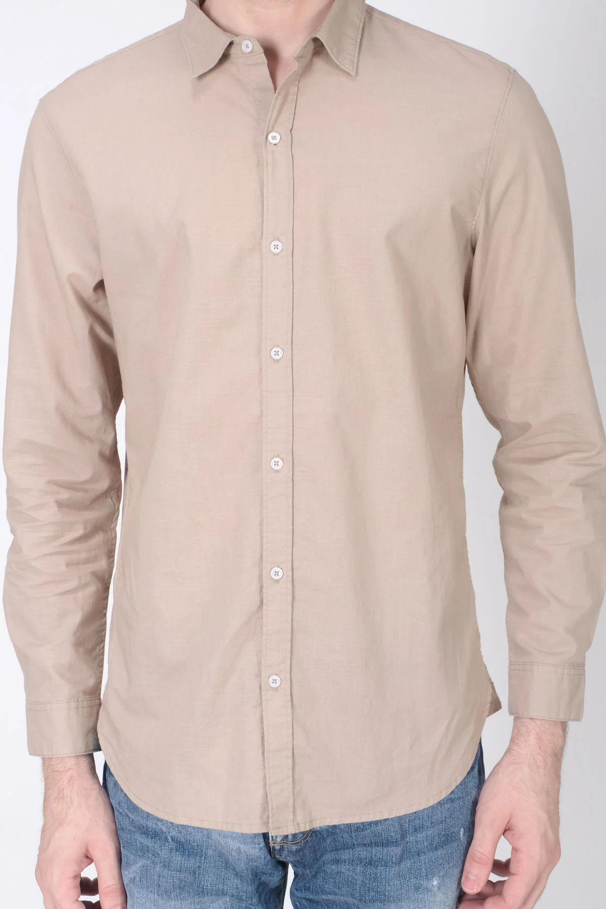 Kemeja Lengan Panjang Regular Slamesa Khaki - Image 3