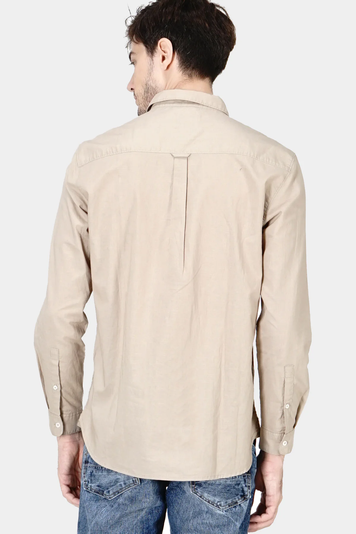 Kemeja Lengan Panjang Regular Slamesa Khaki - Image 4