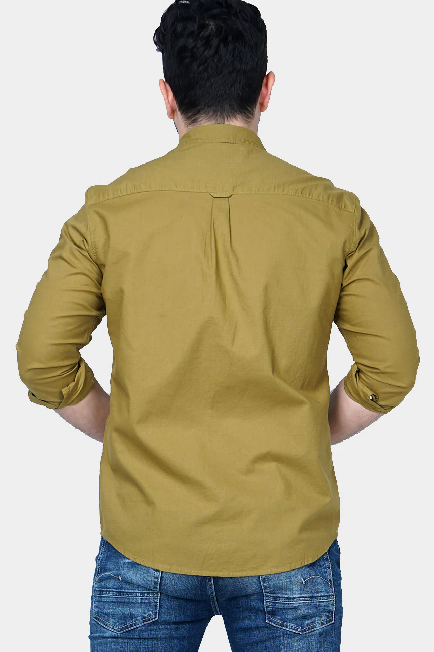 Kemeja Lengan Panjang Slamesa Olive Regular - Image 4