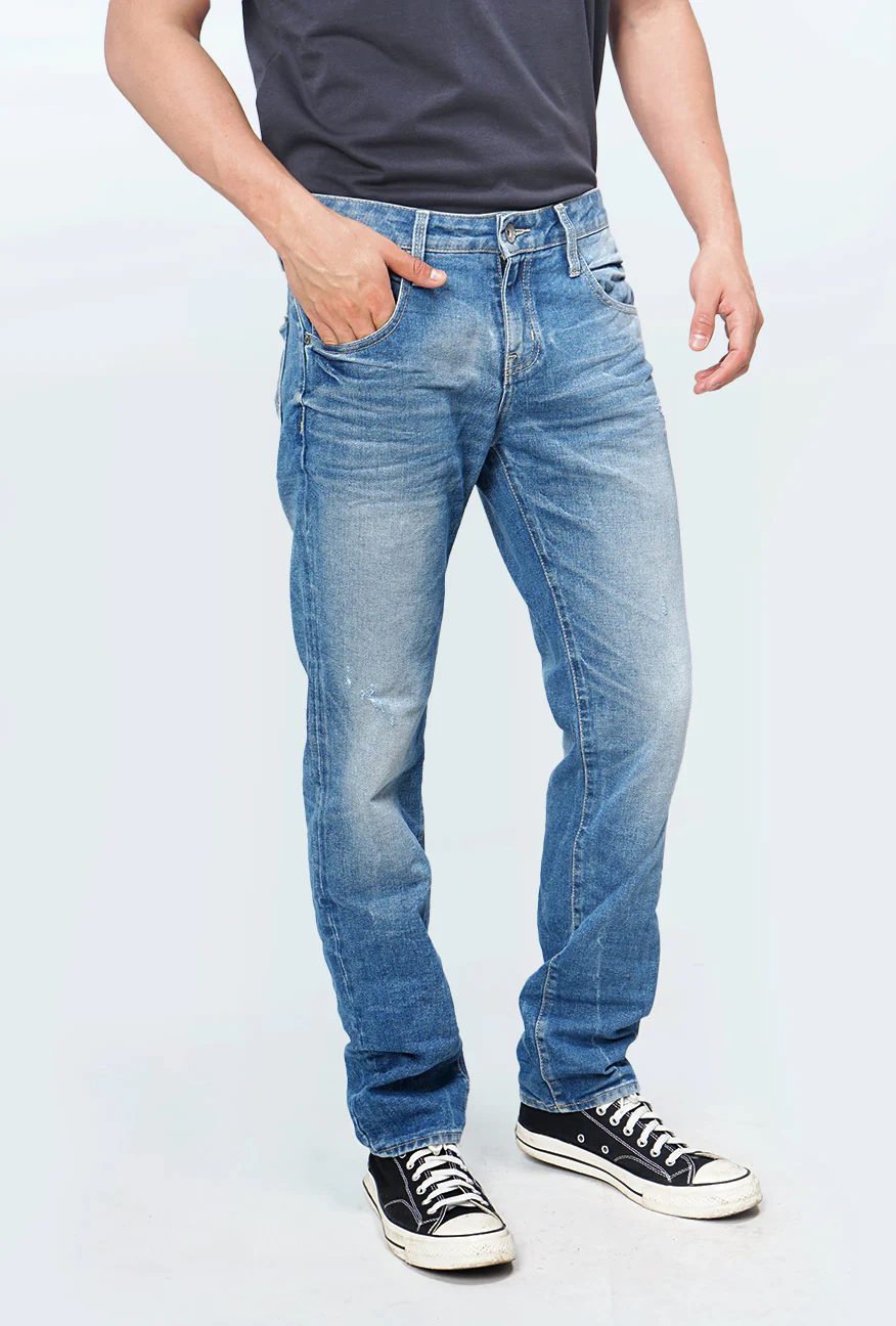 Jeans Slimfit H5 Series With Handmade Light Blue - Image 3