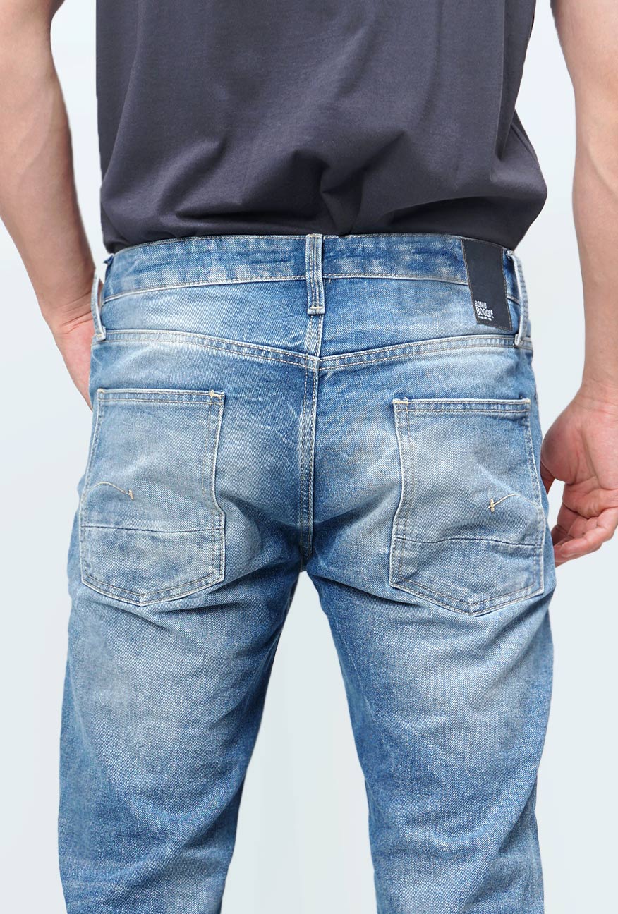 Jeans Slimfit H5 Series With Handmade Light Blue - Image 4